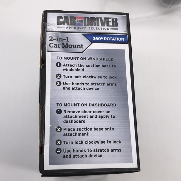 Car & Driver 2 in 1–360 Degrees Rotation Car Mount for Dashboard or Windshield - Picture 4 of 7